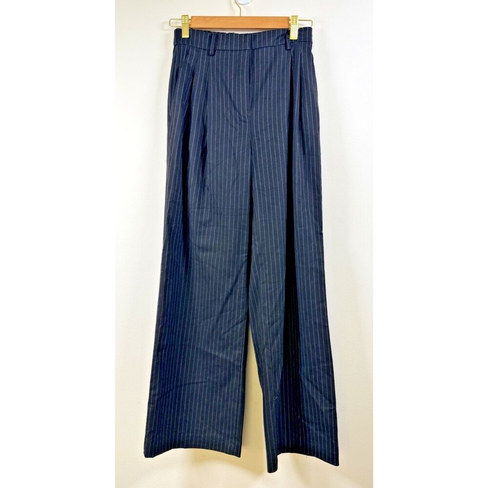 Elie Tahari Black Pinstripe Dress Pants - Women's Regular XS